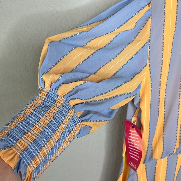 NWT Sachin & Babi x Dillard's Deanna Stripe Cuff Sleeve Mini Dress Size 10 - Picture 6 of 16